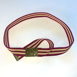 Pink Dolphin Adjustable Striped Belt